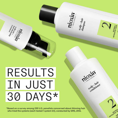 Nioxin Scalp + Hair Thickening System 2 - Hair Thickening System for Natural Hair with Progressed Thinning, Trial Size (Packaging May Vary) 🍁 All In One Marketplace Canada