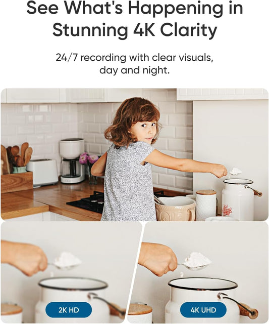 eufy Indoor Cam E30, Latest Generation, 4K UHD Security Camera, 360 Pan-Tilt, Color Night Vision, Al Detection for Human/Pet/Audio/Crying, Human/Pet Auto Tracking, Works with Homekit 🍁 All In One Marketplace Canada