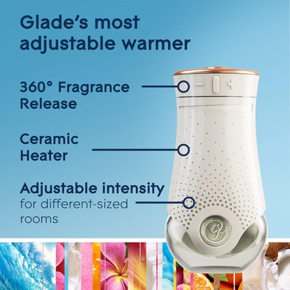 Glade PlugIns Air Freshener Refill Oil Kit, Long Lasting Scented Plug In with Essential Oils for Home, Bathroom & Kitchens, Delicate Vanilla Embrace, 2 Warmers + 6 Refills 🍁 All In One Marketplace Canada