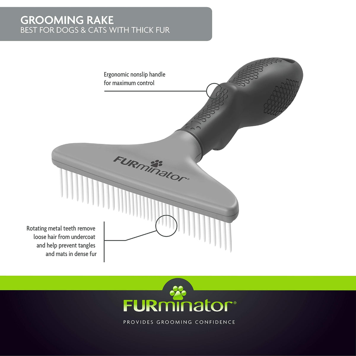 FURminator Grooming Rake, Updated Model 🍁 All In One Marketplace Canada