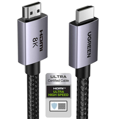 UGREEN 10K 8K HDMI 2.1 Cable 48Gbps 6.6FT, Certified 8K@60Hz 4K@120Hz 144Hz High Speed Gaming Cable Braided Cord, eARC HDCP 2.3 Dynamic HDR Compatible for HDTV/PS5/Xbox/SoundBar/RTX3090/Blu-ray 🍁 All In One Marketplace Canada