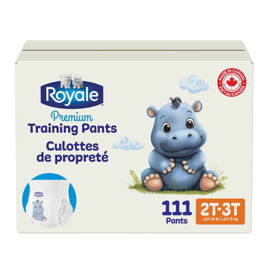 Royale Premium Training Pants, Size Medium, 2T-3T (Up to 34 lbs), 111 Count, Disposable Training Pants (Packaging may vary) 🍁 All In One Marketplace Canada