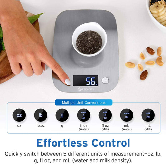 Etekcity Food Kitchen Scale, Digital Grams and Oz, 11lb/5kg 🍁 All In One Marketplace Canada