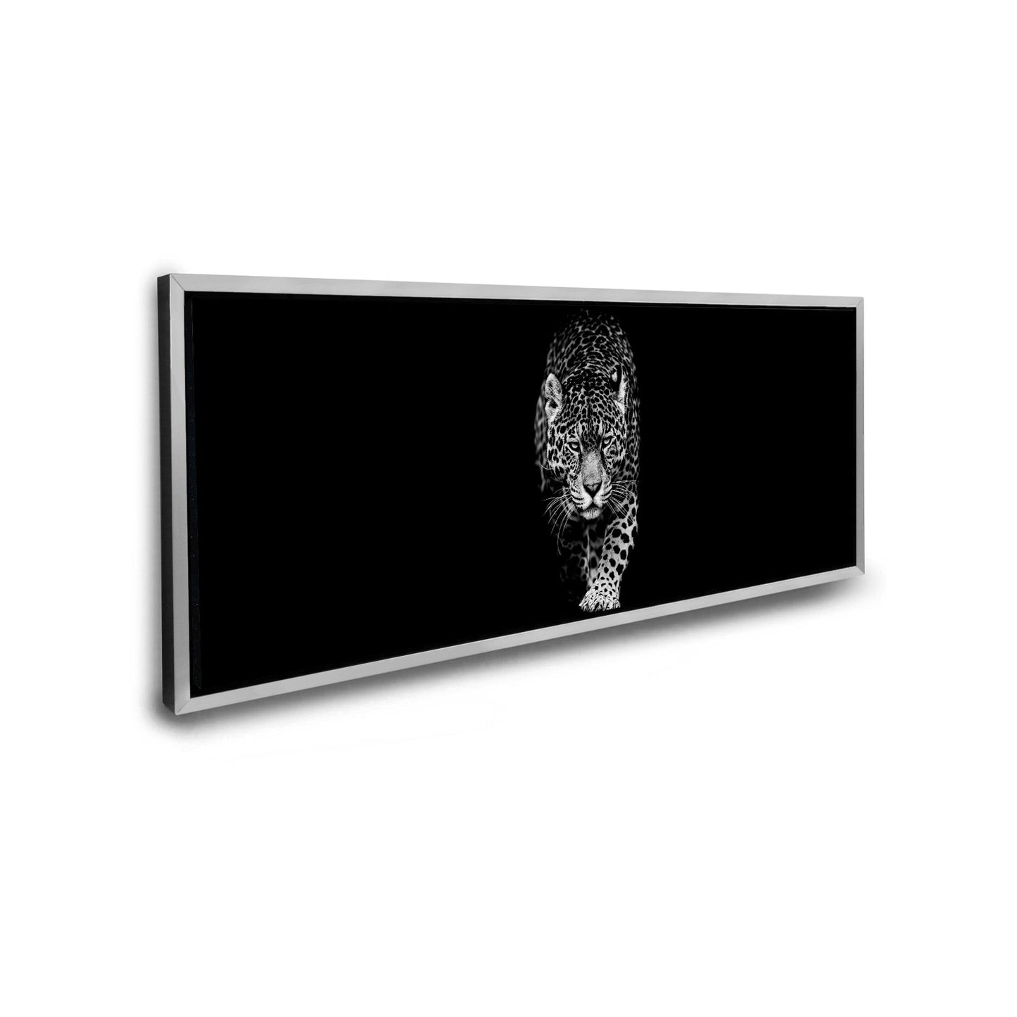 Leopard in Black & White 72" x 24"