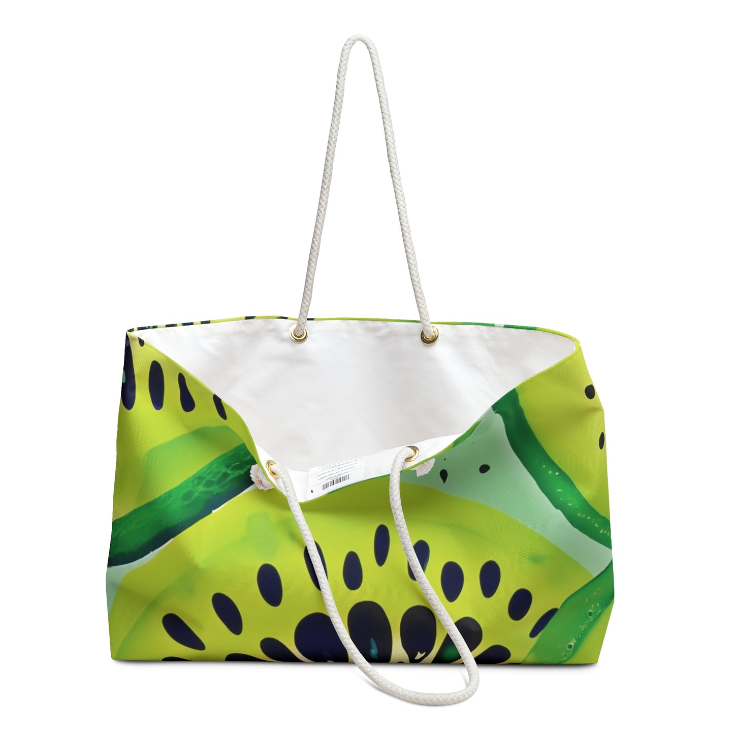 Kiwi Slices Weekender Bag | Tropical Fruit Beach Tote | Busy Mom Carryon