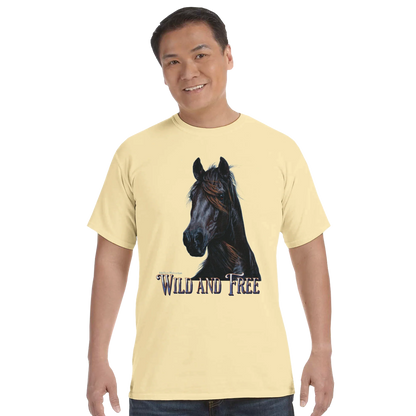 Wild and Free Comfort Colors Unisex Tee – 100% Cotton