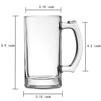 Beer Steins 17 Oz - Set of 2