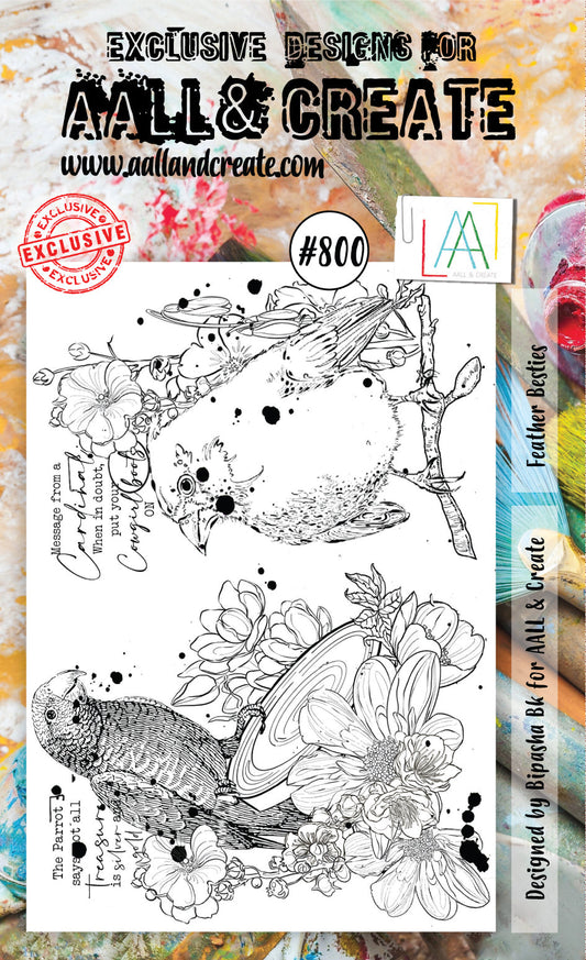 AALL and Create Stamp Set - 800 - Feather Besties