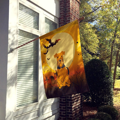 Caroline's Treasures BB4307CHF Halloween Airedale Flag Canvas House Size, Large, Multicolor