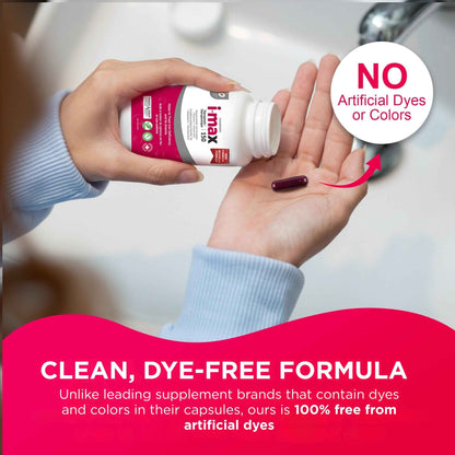 Pharmaris i-max Polysaccharide Iron Complex, 150 mg Elemental Iron Supplement for Treatment and Prevention of Iron Deficiency Anemia, 250 mg Vitamin C, 1000 mcg Vitamin B12, No Artificial Dyes, Vegan, 100 Capsules 🍁 All In One Marketplace Canada
