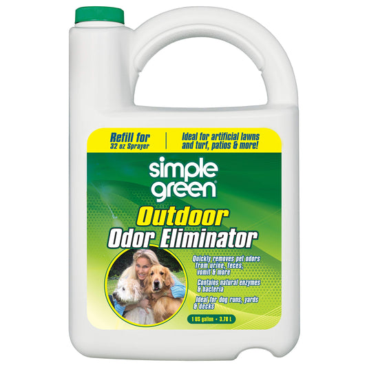 Simple Green Outdoor Odor Eliminator for Pets, Dogs, 1 Gallon Refill - Ideal for Artificial Lawns & Patio, Milky White 🍁 All In One Marketplace Canada