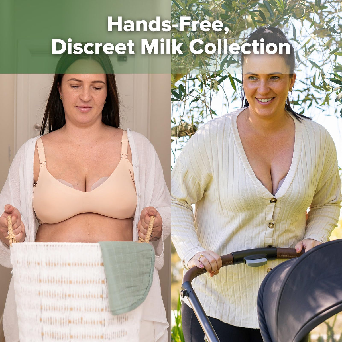 haakaa Petal Soft Silicone Milk Collector丨Discreet Leak-Protection Breast Milk Saver, Reusable Breast Shells Milk Collection Cup for Breastfeeding with Cleaning Brush- 2PCS 🍁 All In One Marketplace Canada