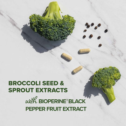 Sulforaphane Supplement from Broccoli Sprouts | 405mg Complex | NRF2 Activation With Glucoraphanin, Broccoli Seed Extract, & Mustard Seed | Supports Cellular Health with Antioxidants | 60 Capsules 🍁 All In One Marketplace Canada