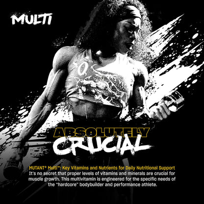 MUTANT Multi Vitamins - Men's Multivitamin for Hardcore Athletes & Body Builders, Supports Muscle Function, Energy Metabolism, Immune Health with 70 Vitamins Minerals Antioxidants (60 Caplets, CA) 🍁 All In One Marketplace Canada
