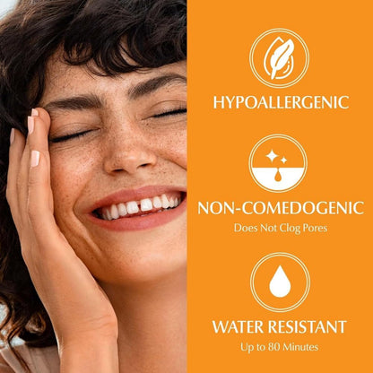 Eucerin Sun Complete Hydration Sunscreen, Daily Face Sunscreen SPF 50 with Hyaluronic Acid and Antioxidants, Hypoallergenic Body SPF 50 Lotion with UVA-UVB Sun Protection, Fragrance Free & Water-Resistant, Suitable for Sensitive Skin, 150 ml Tube