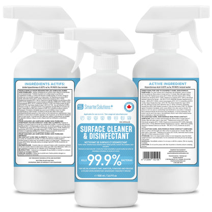Hypochlorous Acid Spray Cleaning Solution, Made in Canada, Hospital Grade Disinfectant Spray, All-Purpose Sanitizer & Deodorizer, Eliminate Viruses Including Norovirus (2 Pack - 2 x 500ml) 🍁 All In One Marketplace Canada