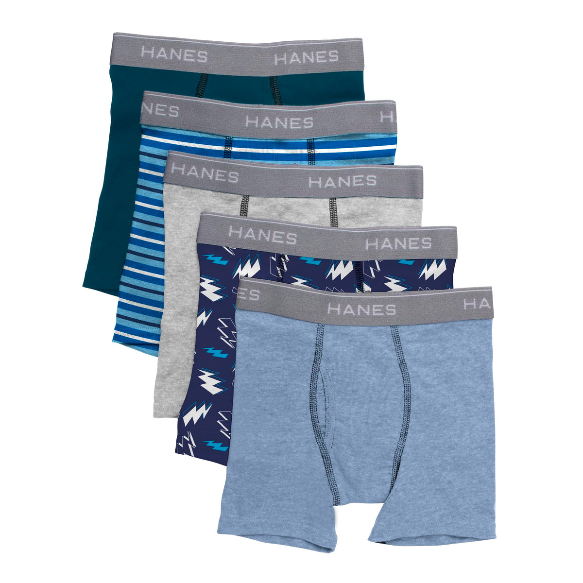 Hanes boys 5 Pack Breathable Boxer Briefs, Assorted, Medium US 🍁 All In One Marketplace Canada