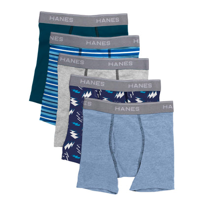 Hanes boys 5 Pack Breathable Boxer Briefs, Assorted, Large US 🍁 All In One Marketplace Canada
