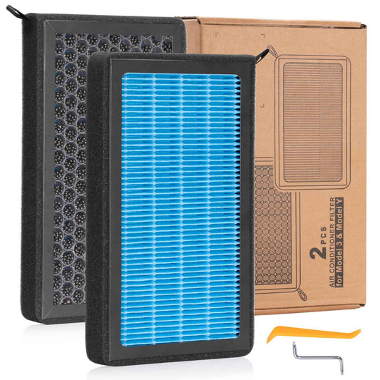 Spurtar HEPA Air Filter for Tesla Model 3 Model Y 2016-2025, 2 Pack Cabin Air Filter Replacement with Activated Carbon for Tesla 🍁 All In One Marketplace Canada