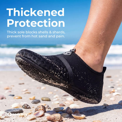 SEEKWAY Water Shoes Women Men Quick-Dry Beach Aqua Socks Barefoot Non Slip Swim Pool Outdoor Surf River Lake Yoga SK001 Black Size 11.5-12.5 W/10.5-11.5 M 🍁 All In One Marketplace Canada