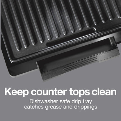 Proctor Silex 4 Serving Panini Press, Sandwich Maker and Compact Indoor Grill, Upright Storage, Easy Clean Nonstick Grids, Black (25440PS) 🍁 All In One Marketplace Canada
