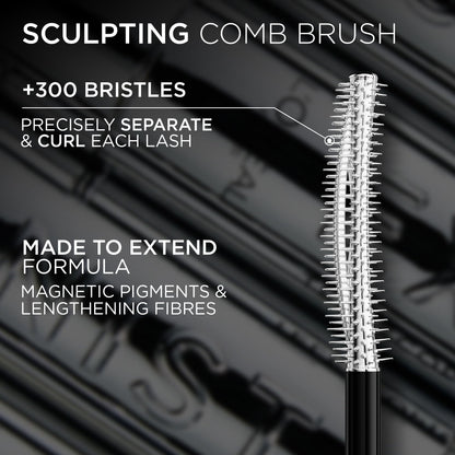 L’Oréal Paris Extensionist Mascara, Lengthening Mascara, Extension-like Length & Volume, For Sensitive Eyes, Clump-Free, Blackest Black WSH, 9.9 mL 🍁 All In One Marketplace Canada