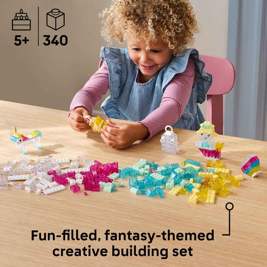 LEGO Classic Magical Transparent Box - Preschool Learning Toy for Boys and Girls, Ages 5+ - Birthday Gift for Kids - Beginner Construction Set - Colorful Building Bricks Toy - 11040 🍁 All In One Marketplace Canada