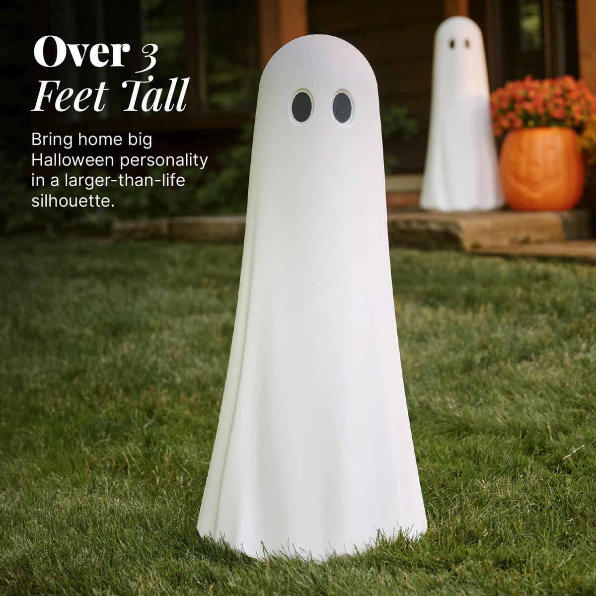 Step2 Boo Buddy Halloween Ghost Statue, White, 40 in, 2 Pack