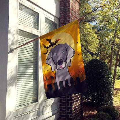 Caroline's Treasures BB1789CHF Halloween Weimaraner Canvas House Size Flag, Multicolor, Large