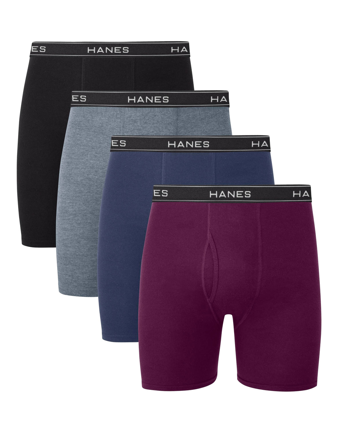 Hanes mens 4 Pack boxer briefs, Black/Grey, Medium US 🍁 All In One Marketplace Canada