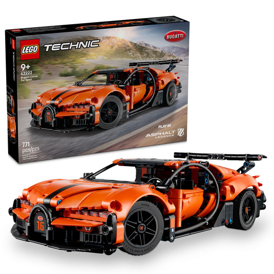 LEGO Technic Bugatti Chiron Pur Sport Hypercar Building Toy for Boys & Girls - Sports Car Toy W/Realistic Steering & Engine for Kids & Racing Fans, Ages 9+ - Gift Idea for Birthdays - 42222 🍁 All In One Marketplace Canada