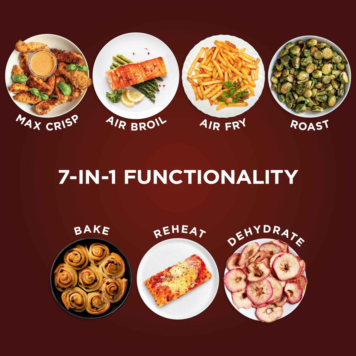 Ninja Air Fryer Pro XL 7-in-1, Max Crisp Tech, 450F for Hotter, Crispy Results, 6.5 QT Capacity, Max Crisp, Broil, Air Fry, Roast, Bake, Reheat, Dehydrate, Space Saving, AF182AMZC (Canadian Version) 🍁 All In One Marketplace Canada