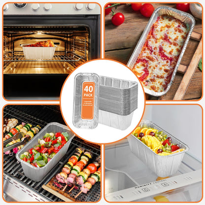 Rushare 40 Pack Drip Pan Liners for Blackstone 17"/22"/30"/28"/36" Griddle, Grease Cup Liners for Blackstone 5017, Disposable Aluminum Foil Drip Pan Liner, 8 x 3.7 Inch 🍁 All In One Marketplace Canada