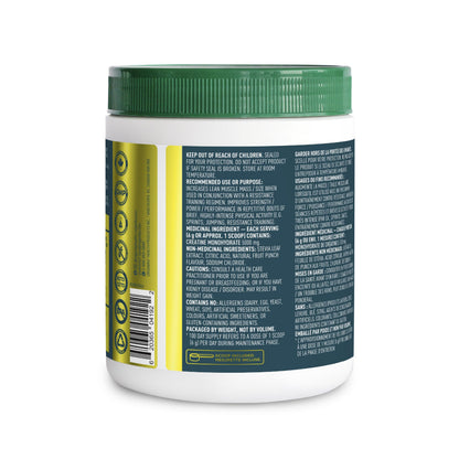Organika Canadian-Made Creatine Powder- Fruit Punch- Pure Micronized Creatine Monohydrate - Helps Build Lean Muscle, Increase Strength, and Improved Recovery and Performance for Men and Women - 600g 🍁 All In One Marketplace Canada