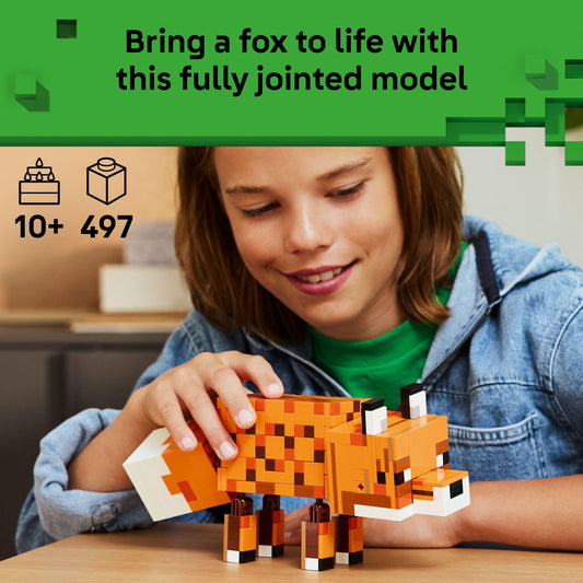 LEGO Minecraft The Fox Building & Pretend Play Toy for Boys & Girls - Poseable Video Game Character for Kids, Ages 10+ - Room Decor for Gaming Fans - Gift Idea for Birthdays - 21588 🍁 All In One Marketplace Canada