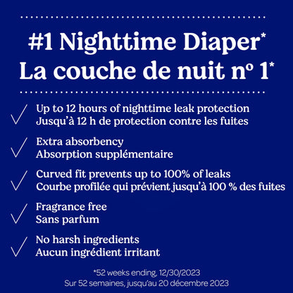 Huggies Overnites Size 5 Overnight Diapers (27+ lbs), 50 Ct 🍁 All In One Marketplace Canada