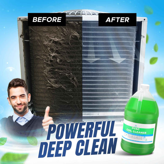 AC Evaporator Coil Cleaner - 1 Gallon (3.78L), No-Rinse Formula, Metal-Safe Corrosion Inhibitors – Cleans Air Conditioners, Condensers, HVAC, Mini Splits, Heat Pumps – Residential & Commercial Use 🍁 All In One Marketplace Canada