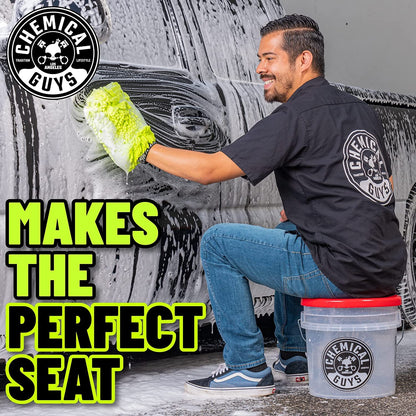 Chemical Guys Heavy Duty Ultra Clear Detailing Bucket (4.5 Gal) and Bucket Lid (for Car Wash, Boat, Truck, RV, Fishing & More) 🍁 All In One Marketplace Canada