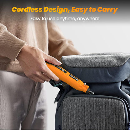 HARDELL Mini Cordless Rotary Tool, 5-Speed and USB Charging Rotary Tool Kit, Multi-Purpose 3.7V Power Rotary Tool with 61 Accessories for Sanding, Polishing, Drilling, Etching, Engraving, DIY Crafts 🍁 All In One Marketplace Canada