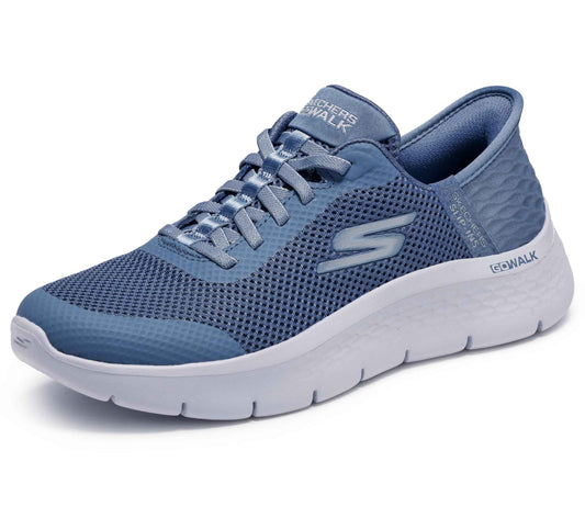 Skechers Women's Go Walk Flex Hands Free Slip-ins - Grand Entry, Blue, 8 🍁 All In One Marketplace Canada