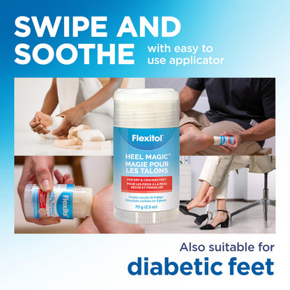 Flexitol Heel Magic for Treating Cracked and Dry Heels (70g) 🍁 All In One Marketplace Canada