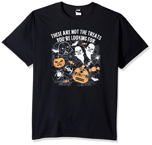 STAR WARS Licensed Halloween Not The Treats Men's Tee, Black, 5X-Large