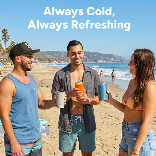 DUALIE 3 in 1 Insulated Can Cooler - Universal Size for 12 oz Cans, Slim Cans, and Bottles - 10+ Colors Available 🍁 All In One Marketplace Canada
