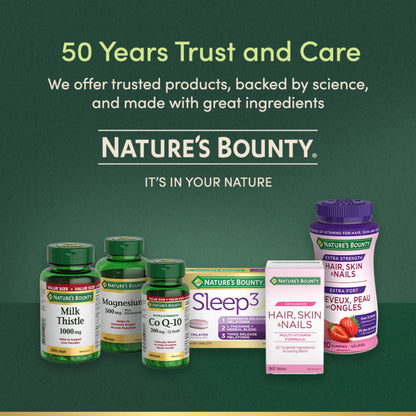 NATURE'S BOUNTY Biotin, Ultra Strength, 10,000 mcg, Promotes Hair Growth, Thicker Healthier Nails, Stronger Thicker Hair & Healthier Skin, Helps Metabolize Nutrients, Softgels, 55.4 g 🍁 All In One Marketplace Canada