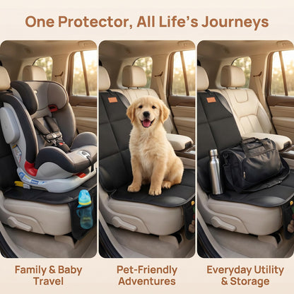 Smart eLf Car Seat Protector, 2Pack car seat Protector for Baby carseat with Thickest Padding, Non Slip Backing Mesh Pockets for Baby, Pet 🍁 All In One Marketplace Canada