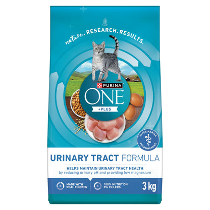 Purina ONE +Plus Dry Cat Food, Urinary Tract Formula Chicken - 3 kg Bag 🍁 All In One Marketplace Canada