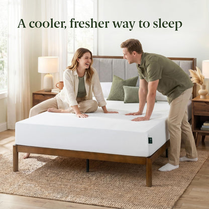 Zinus Twin Mattress - 8 Inch Green Tea Cooling Gel Memory Foam Mattress, Pressure Relief, for Cool Sleep, CertiPUR-US Certified Foam, Mattress in a Box, 10-Year Warranty, Twin Size 🍁 All In One Marketplace Canada