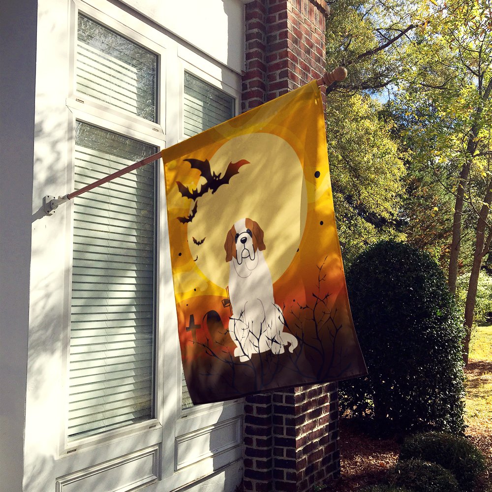 Caroline's Treasures BB4301CHF Halloween Saint Bernard Flag Canvas House Size, Large, Multicolor