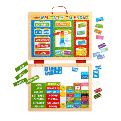Melissa & Doug My First Daily Magnetic Calendar, Classroom Calendar for Kids Activities with Weather & Seasons, Preschool Toys for Girls & Boys Ages 4+ 🍁 All In One Marketplace Canada