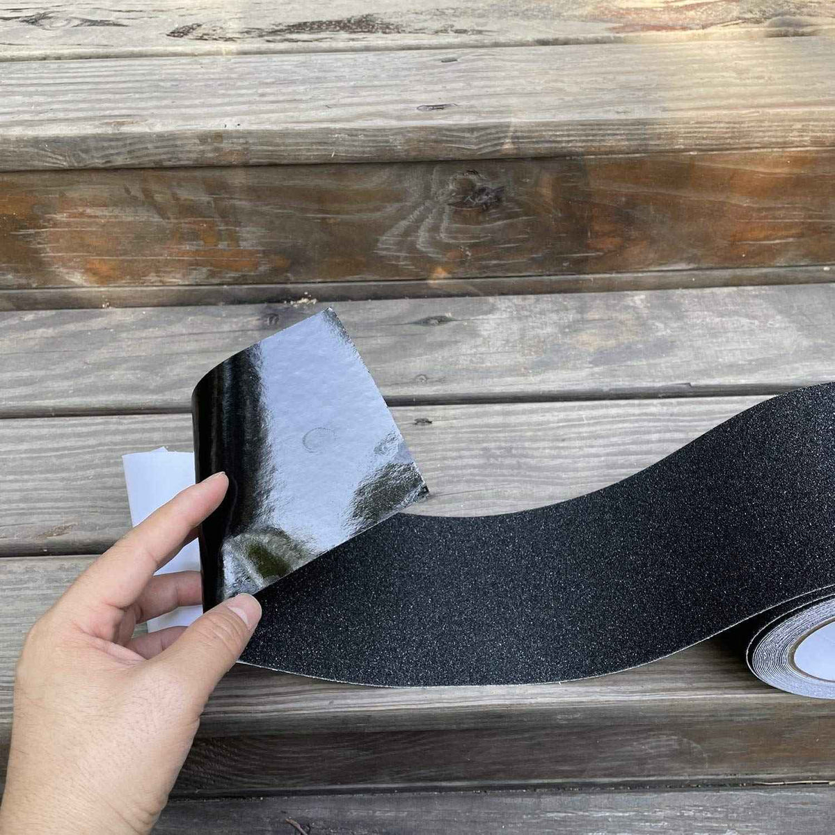 Cosimixo 4" x 35Ft Heavy Duty Anti Slip Tape for Stairs Outdoor, Waterproof Grip Tape Safety Non Skid Roll for Stair Steps Traction Tread Staircases Anti-Slip Strips Black 🍁 All In One Marketplace Canada